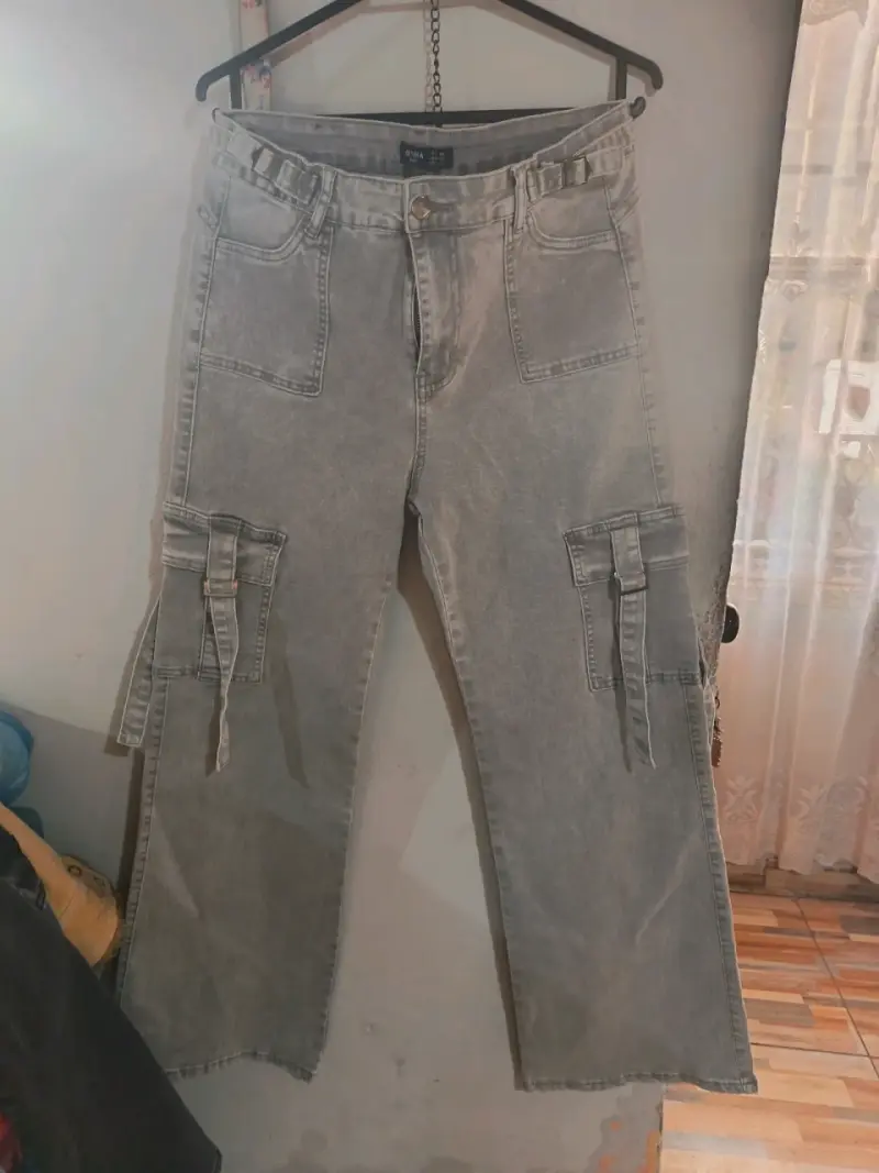 Jeans cargo azul - 3