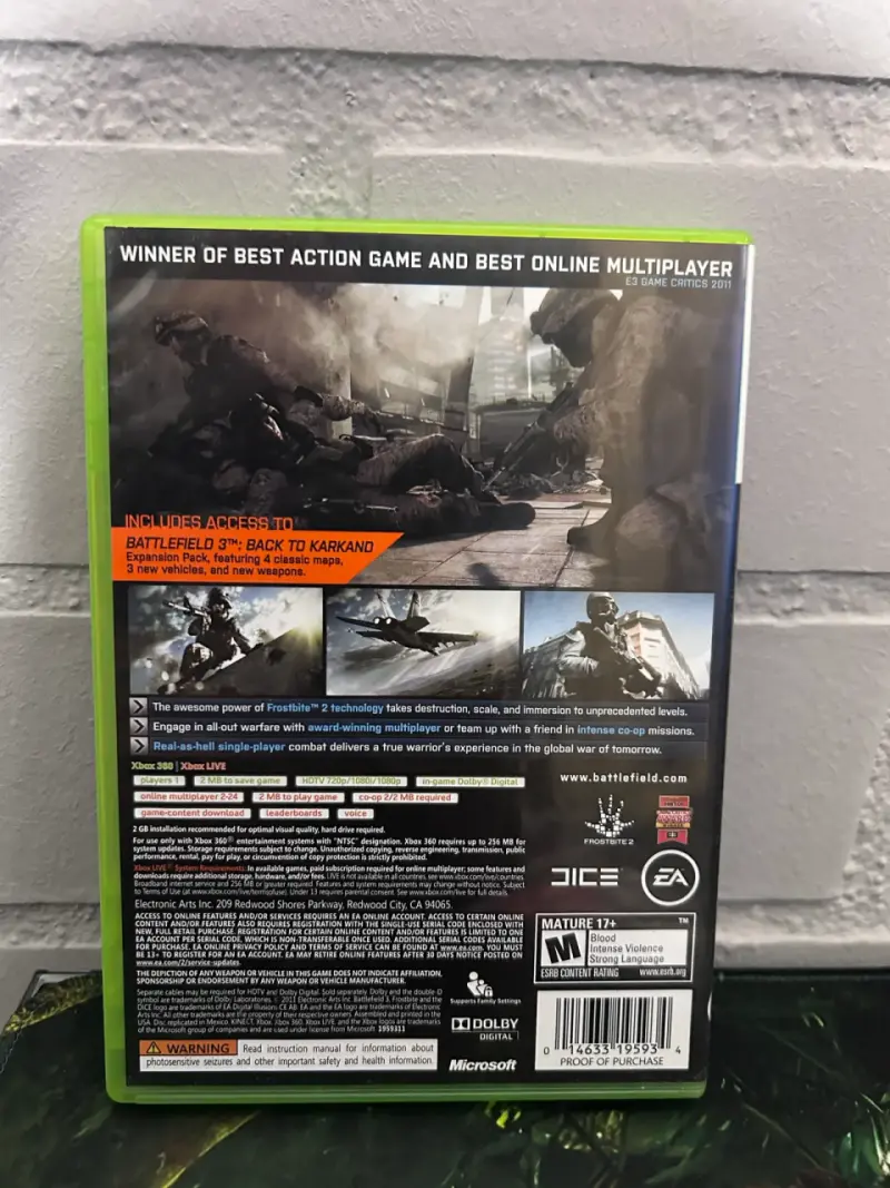 Battlefield 3 Xbox 360 Edición Limitada - 2