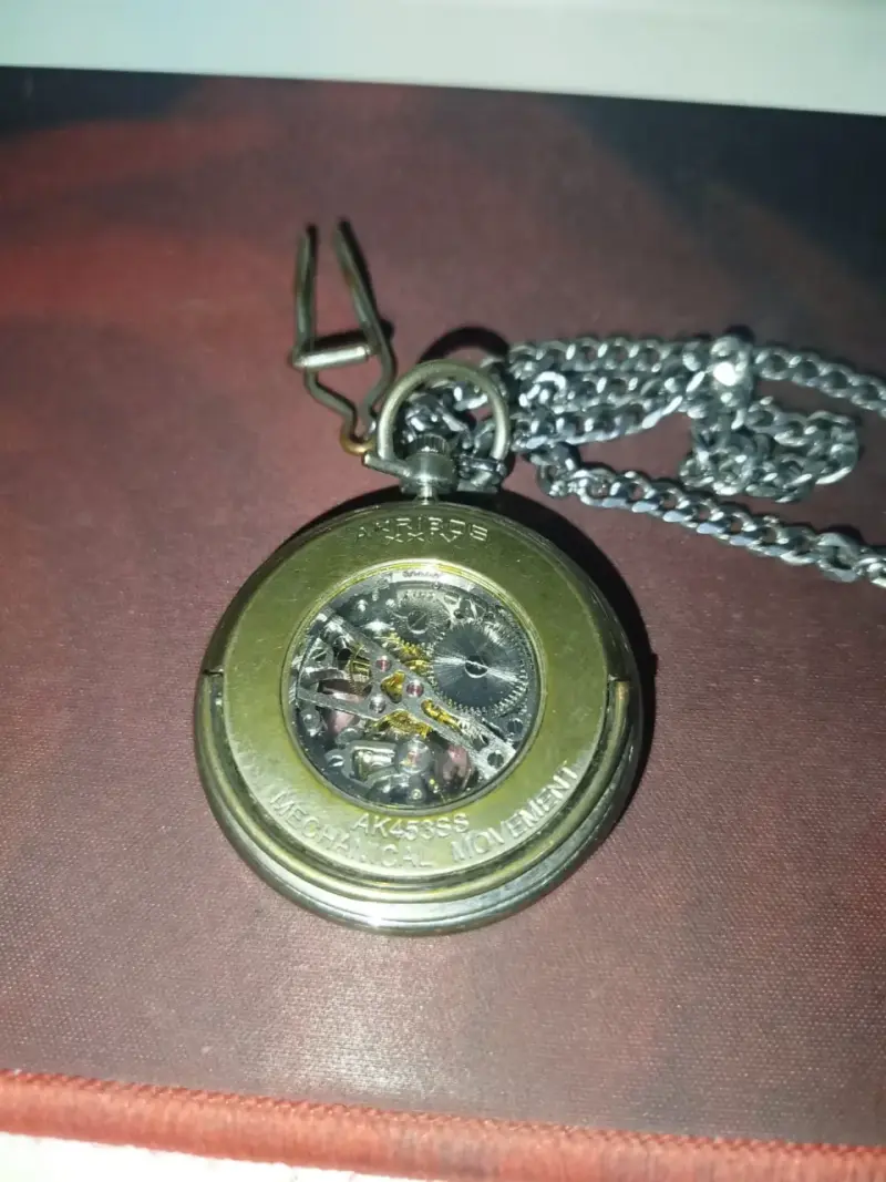 Reloj de bolsillo vintage bronce - 2