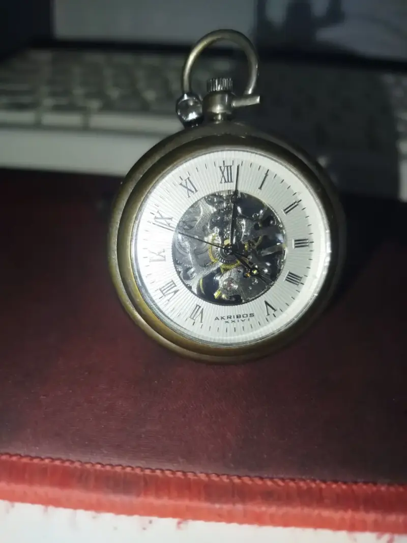Reloj de bolsillo vintage bronce - 3