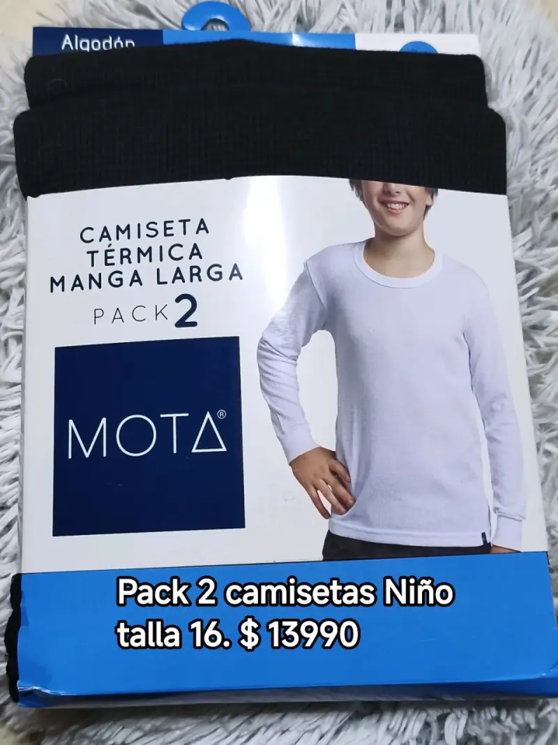 Pack 2 camisetas térmicas niño