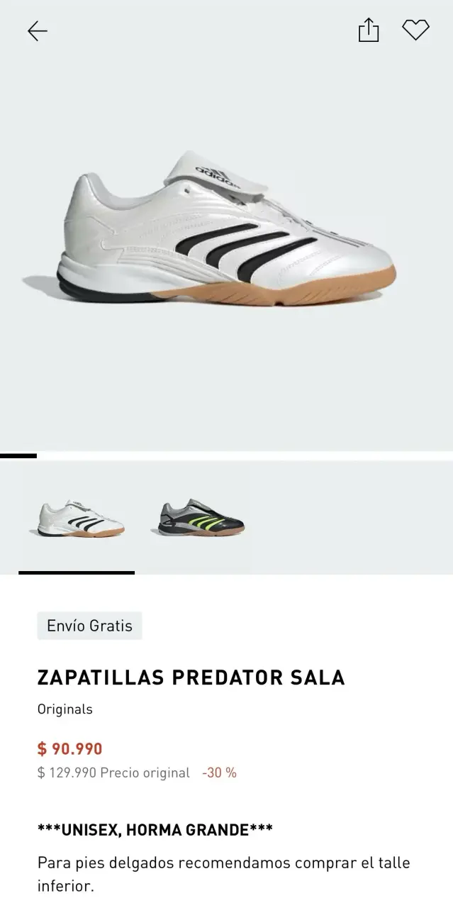 Zapatillas Adidas Predator Futsal - 5
