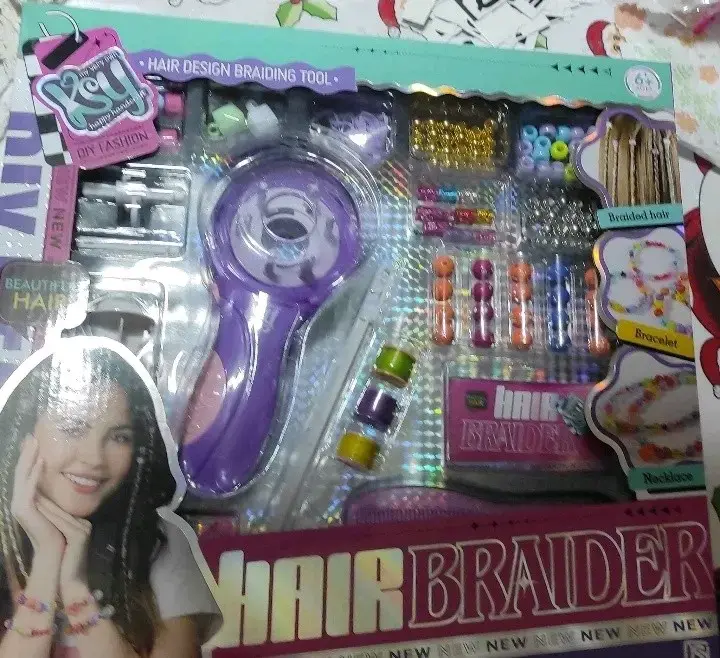 Set trenzador de pelo con accesorios