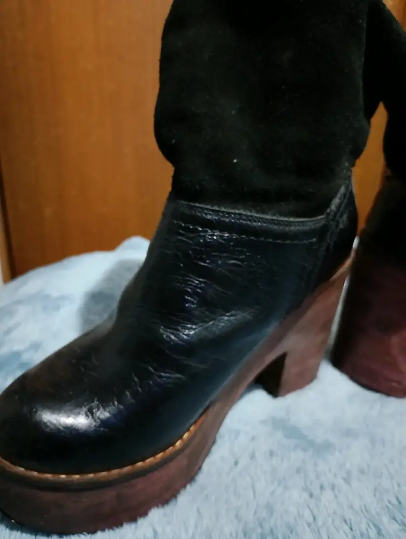 Botines negros con plataforma - 2