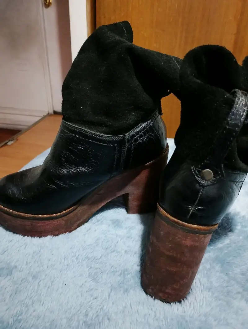 Botines negros con plataforma - 3