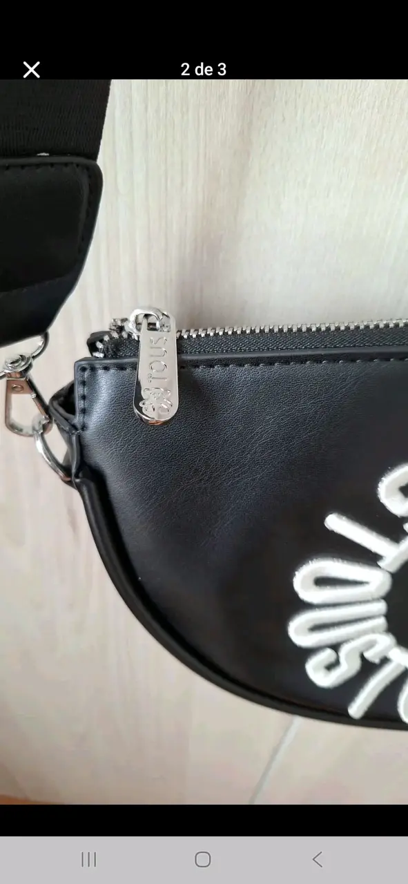Bandolera negra con logo tous - 2