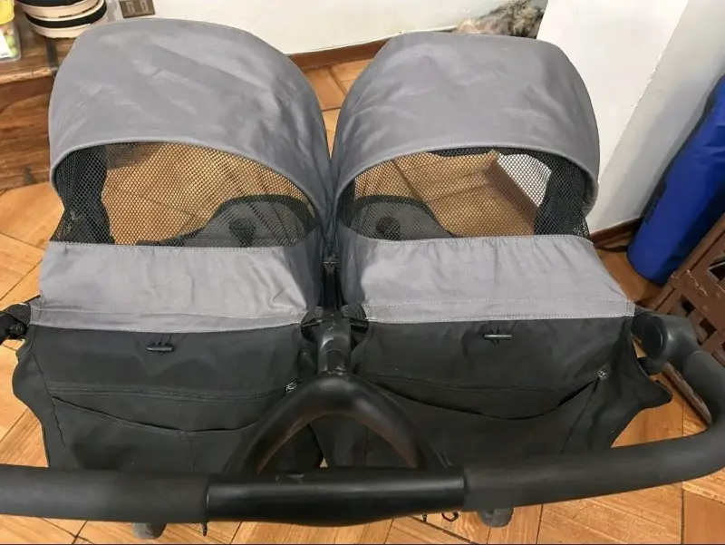 Coche doble Britax gris precio conversable - 5