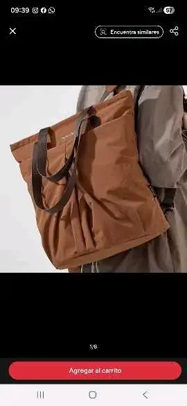Bolso tote marrón grande