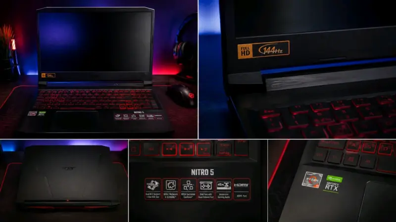 Laptop Acer Nitro 5 RTX 12 GB ram 1.5 G almacenami - 2