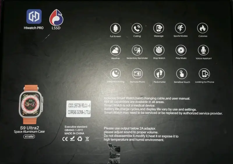 Smartwatch S9 Ultra2 con correas - 2