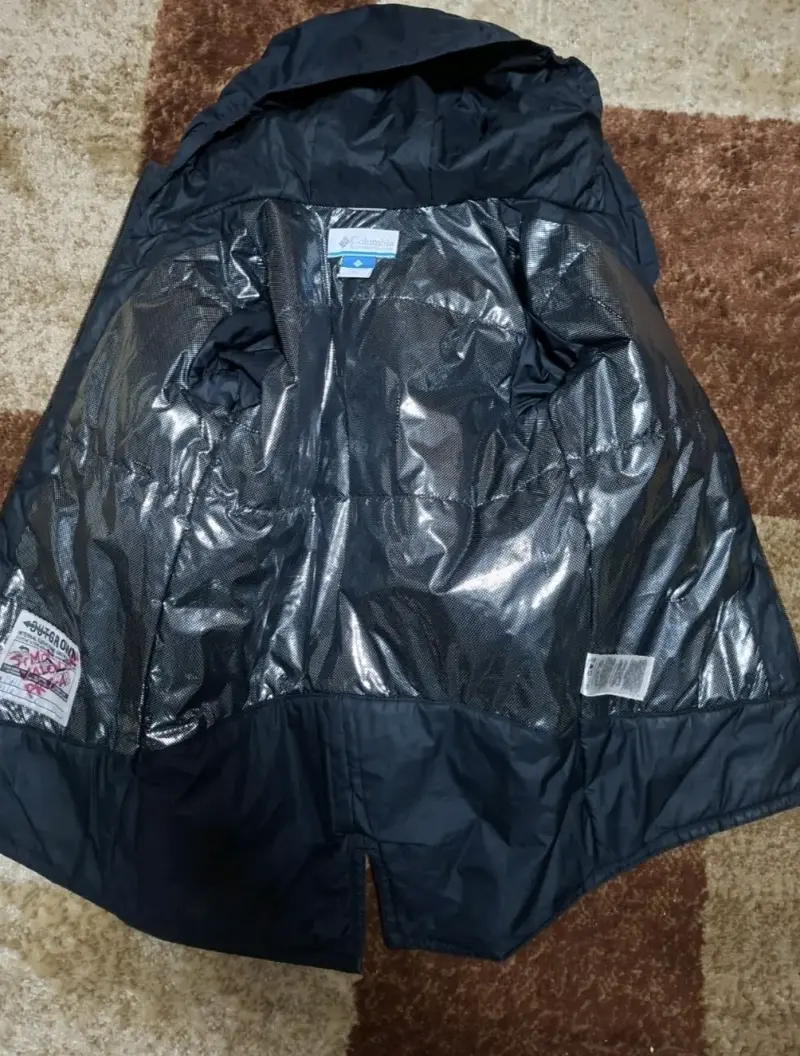Parka azul Columbia con capucha - 2