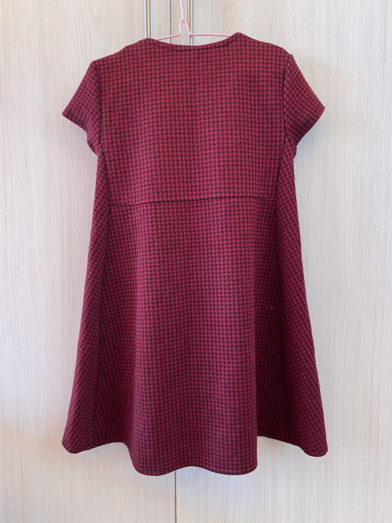 Vestido infantil rojo con lazo - 2