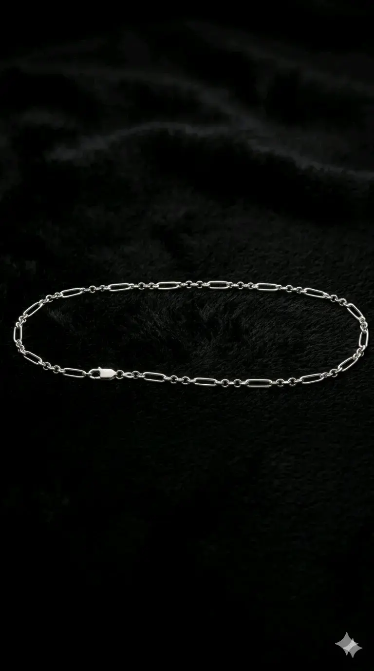 Cadena de eslabones plata - 1