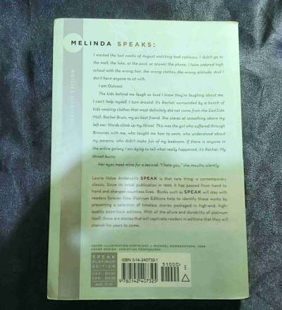 Libro 'Speak' de Laurie Halse Anderson (en inglés) - miniatura 2