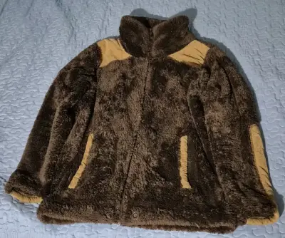 Chaqueta borrego café y beige - miniatura 1