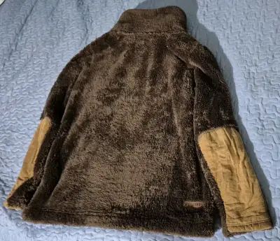 Chaqueta borrego café y beige - miniatura 4