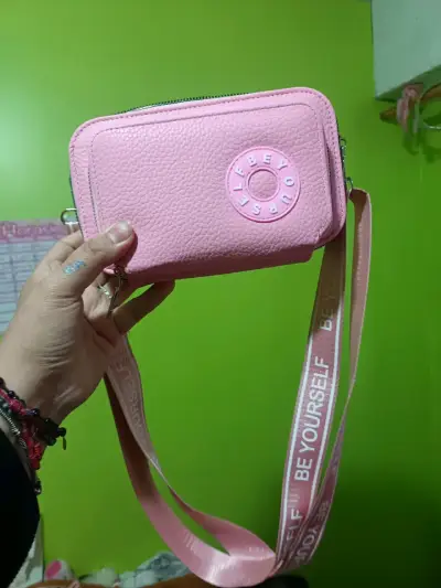 Cartera cruzada rosa - miniatura 1