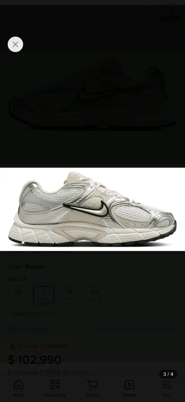 Zapatillas W Nike V5 Rnr Blanco Mujer - 2