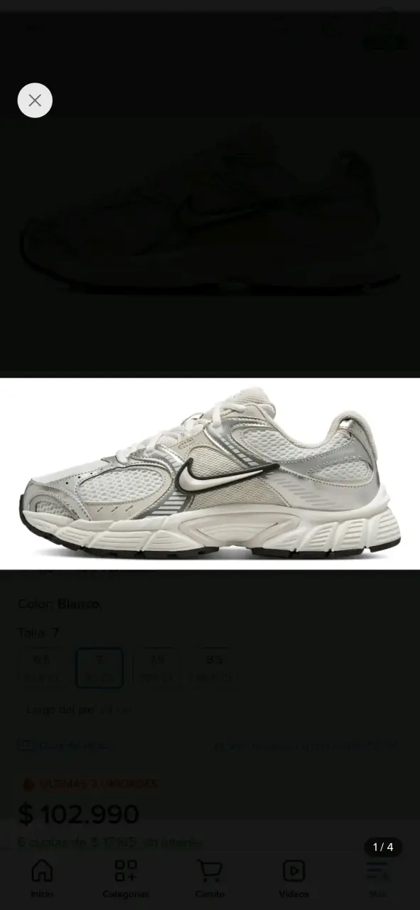 Zapatillas W Nike V5 Rnr Blanco Mujer - 3