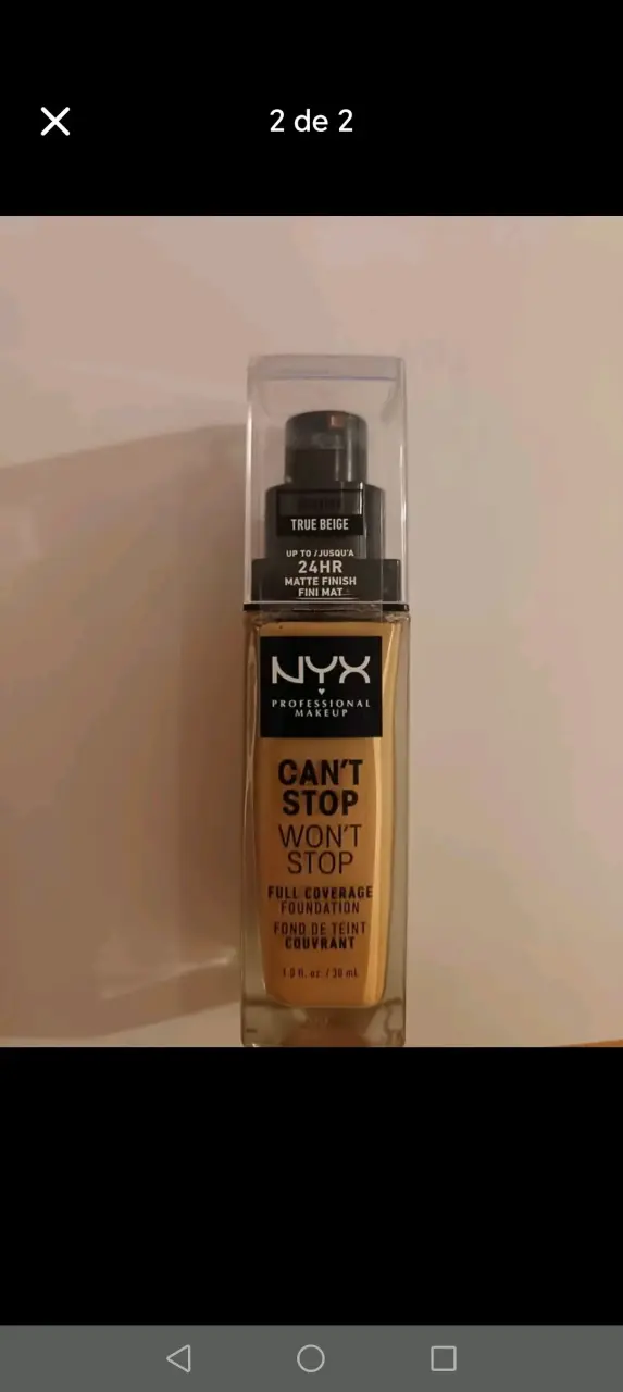 Base maquillaje NYX True Beige - 2