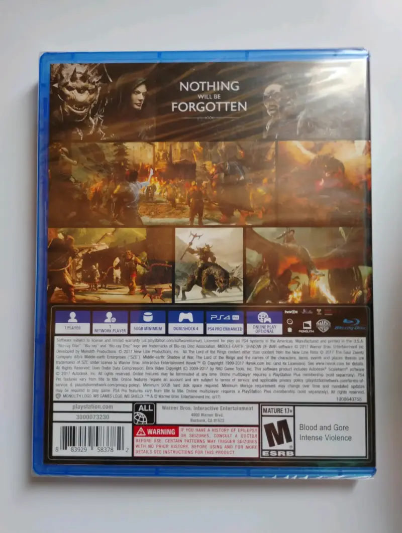 Juego PS4- Shadow of War - 2
