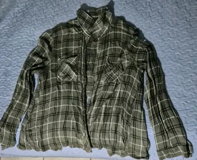 Camisa de franela a cuadros - miniatura 3