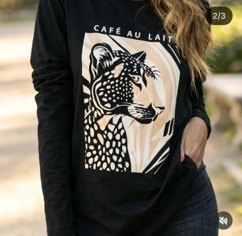 Polera manga larga estampada - 3