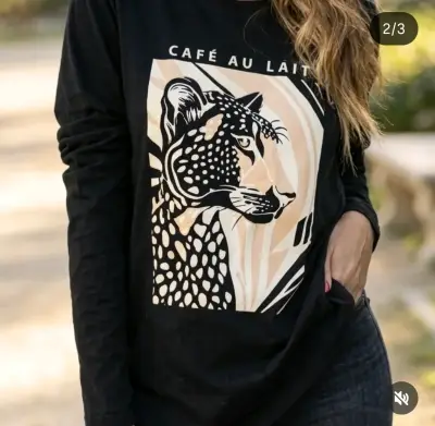 Polera manga larga estampada - miniatura 3