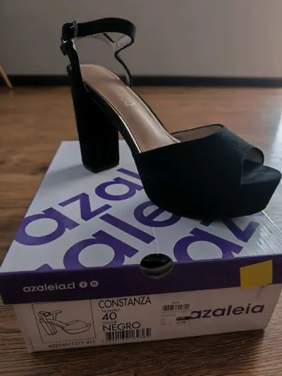 Zapatos taco alto negro - miniatura 1