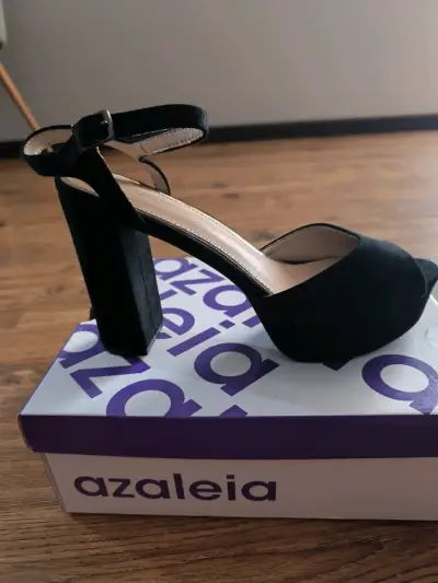 Zapatos taco alto negro - miniatura 3