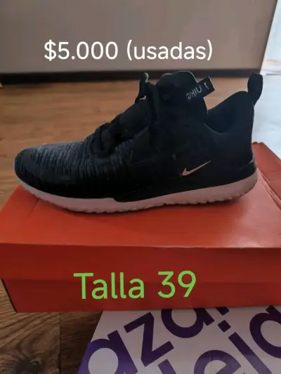 Zapatillas deportivas negras usadas - miniatura 1