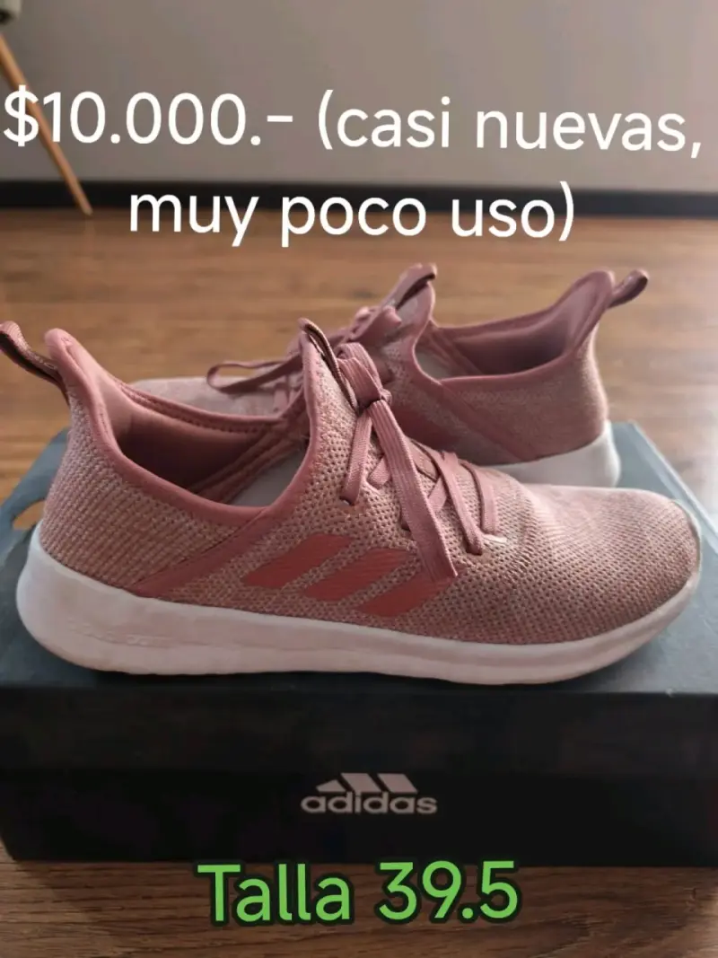 Zapatillas deportivas rosas Adidas - 1