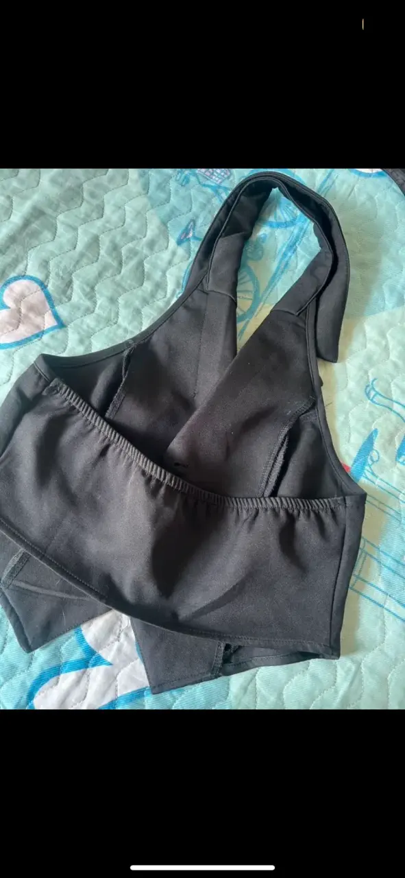 Chaleco corto negro(blazer) - 4