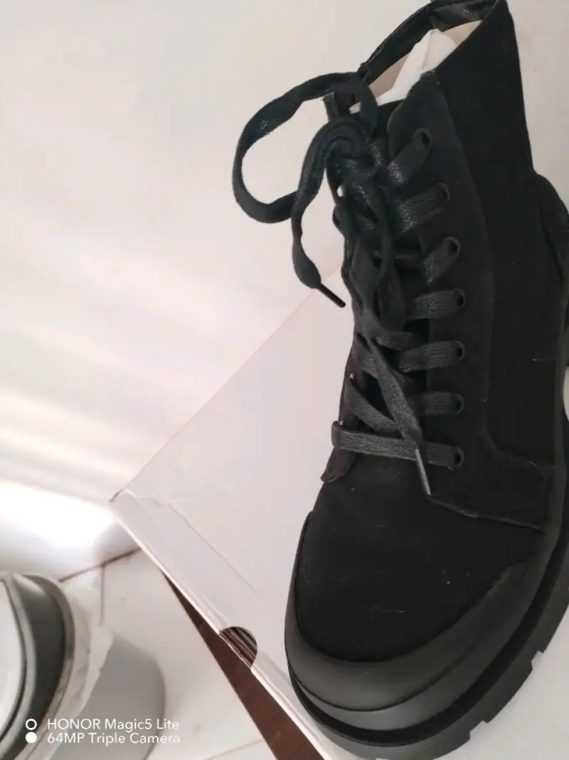 Botines negros con plataforma - 3