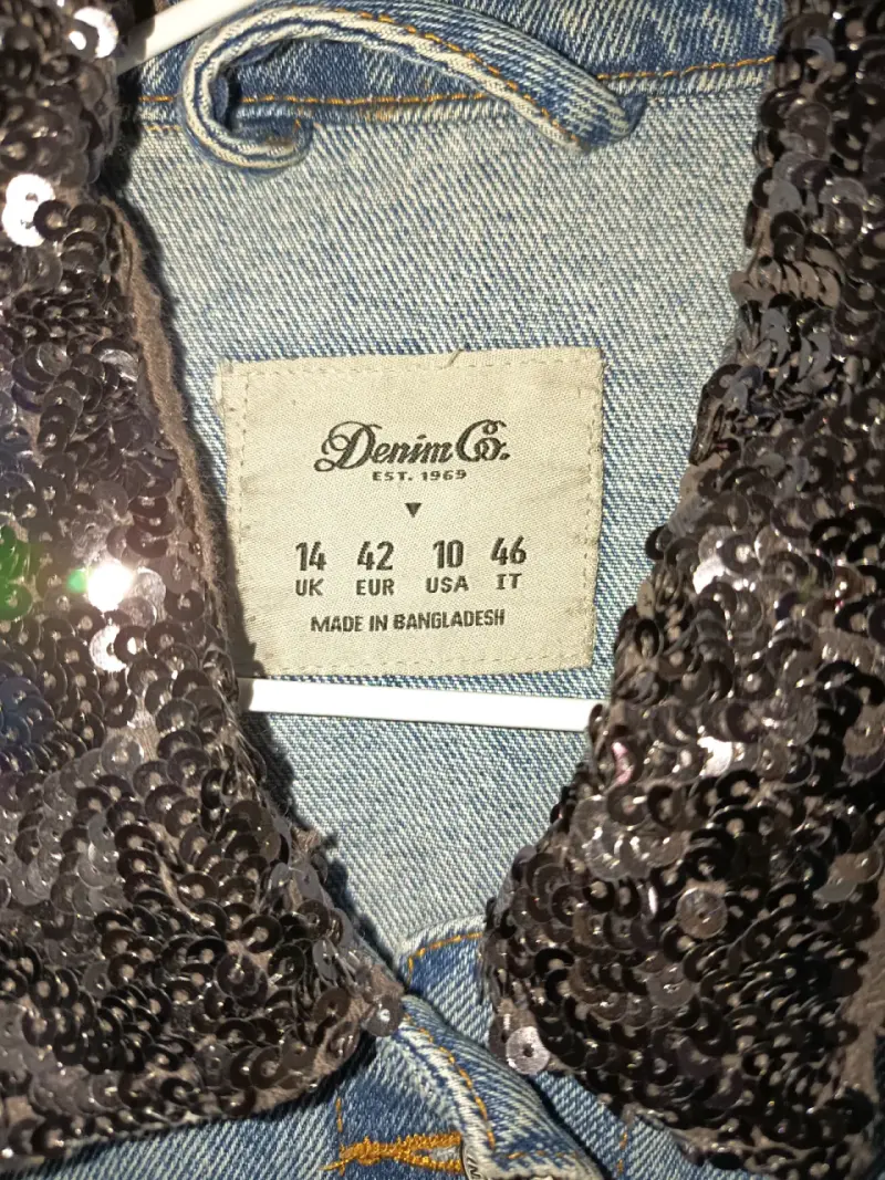 Chaqueta Denim Co. con lentejuelas - 1