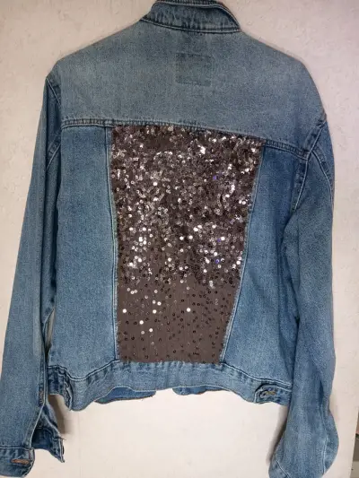 Chaqueta Denim Co. con lentejuelas - miniatura 3