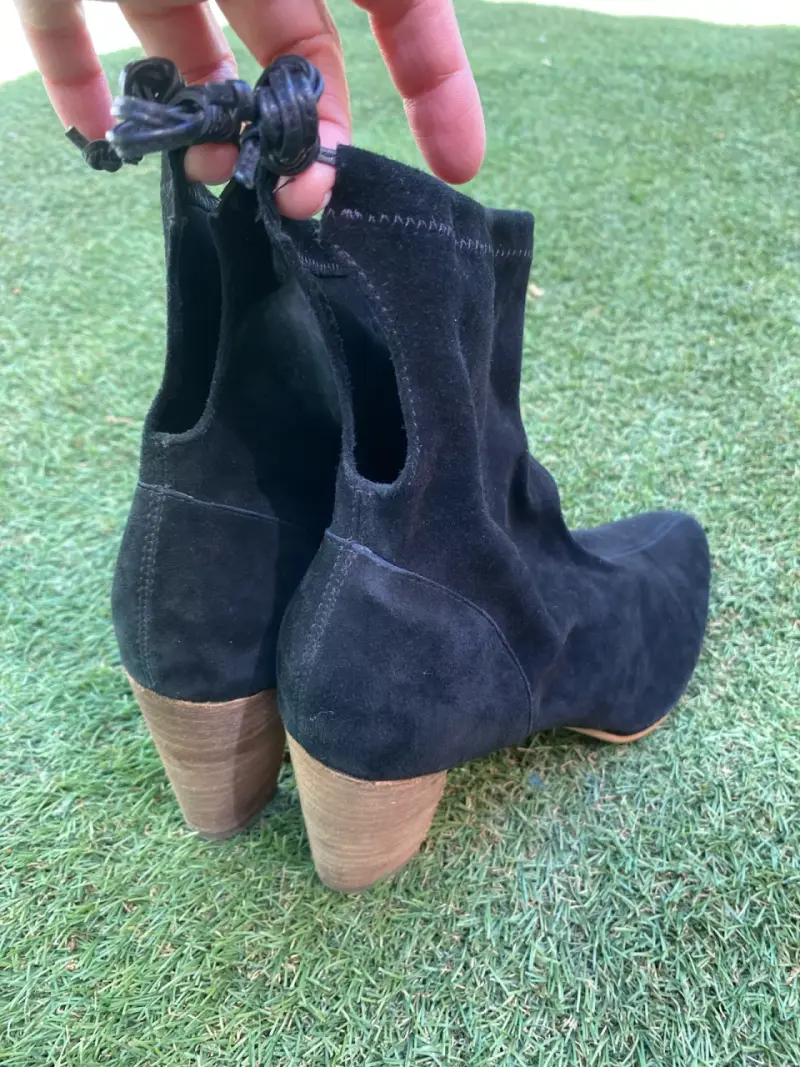 Botines negros tacón medio. Talla 36. Aerosoles. - 2