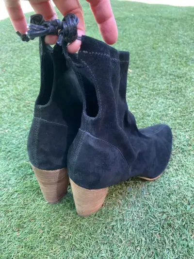 Botines negros tacón medio. Talla 36. Aerosoles. - miniatura 2