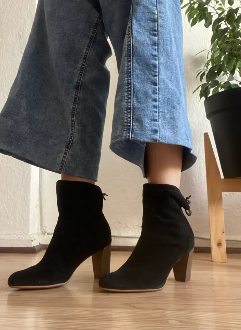 Botines negros tacón medio. Talla 36. Aerosoles. - 3