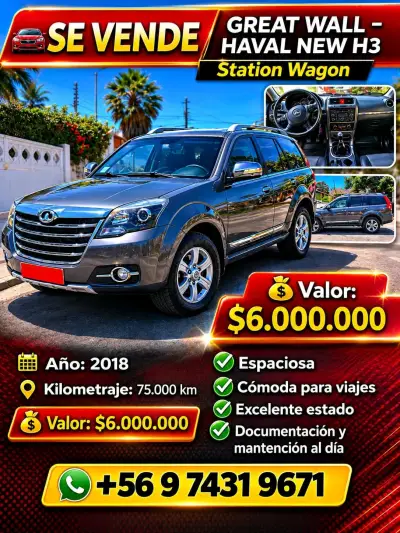 GREAT WALL STATION WAGON HAVAL NEW H3 - miniatura 6