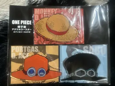 Posavasos One Piece Luffy Ace Sabo - Japón 🇯🇵 - miniatura 1
