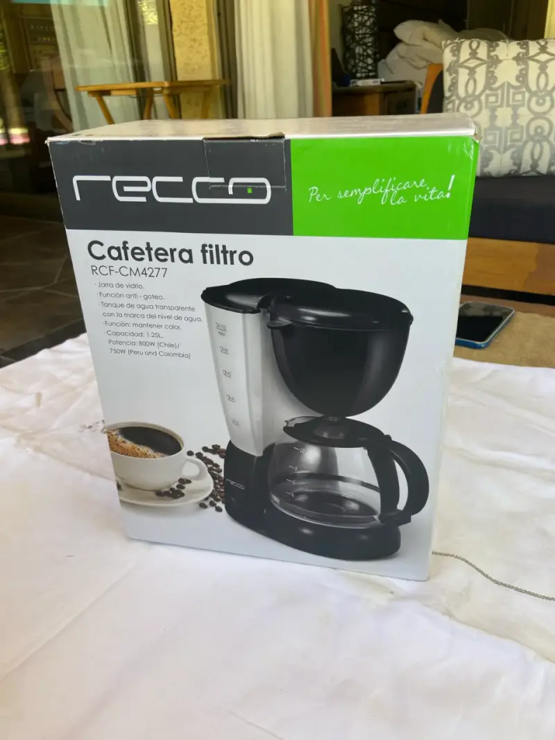 Cafetera filtro Recco 1.25L - 1