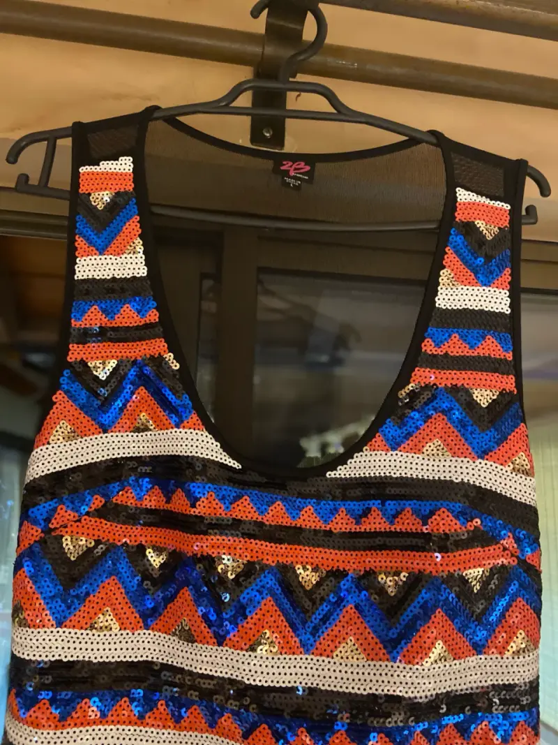 Vestido corto de lentejuelas - 2