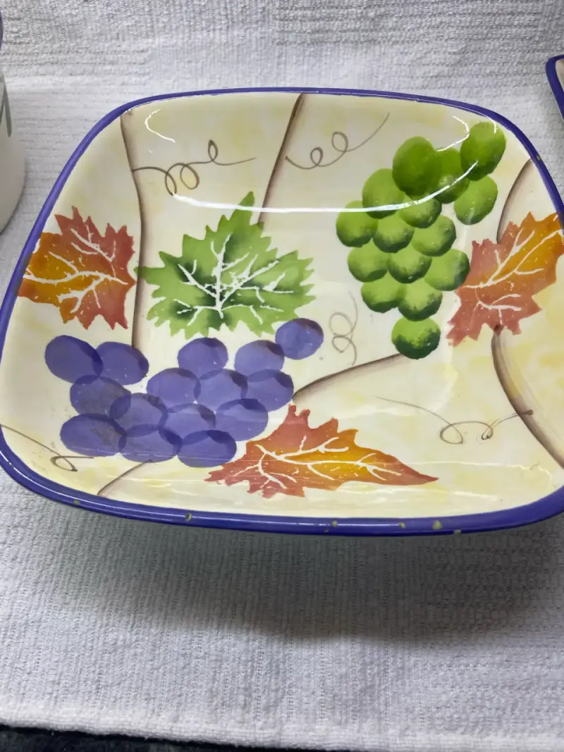 Set de cocina de cerámica pintada - 4