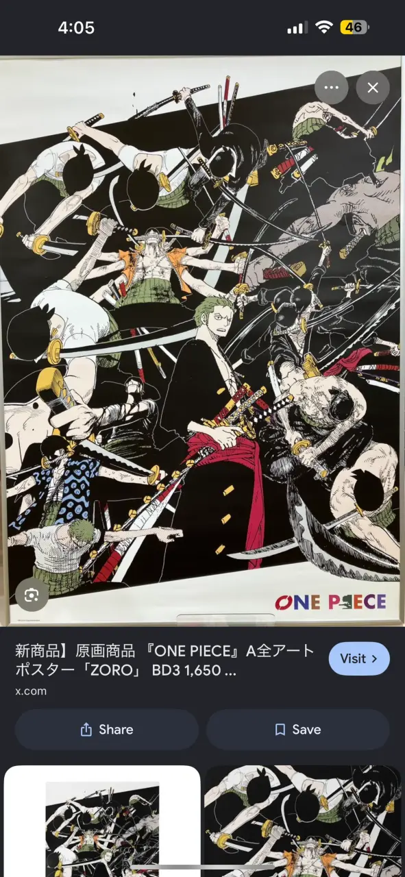 🏴☠️ Poster One Piece Zoro A1 - Japón 🇯🇵 - 3