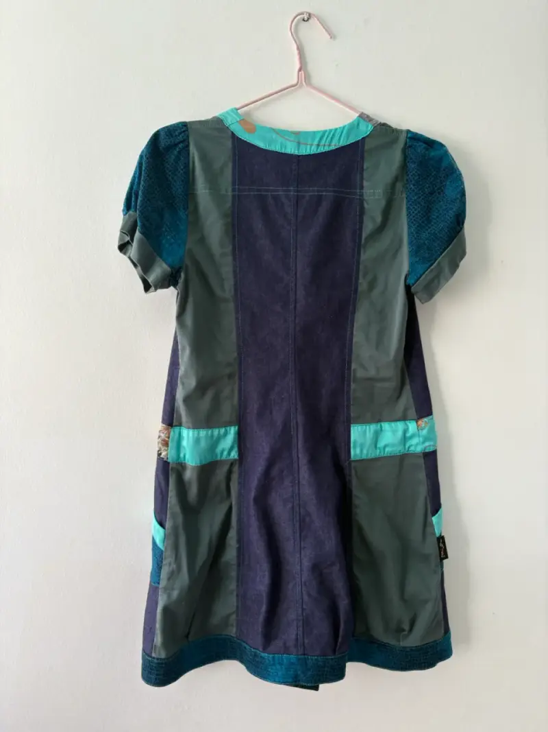 Vestido patchwork con cierre - 2