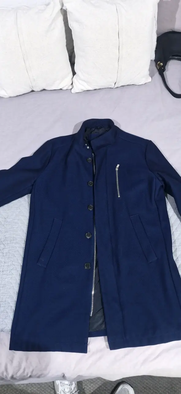 Abrigo azul elegante pacco rabane - 1