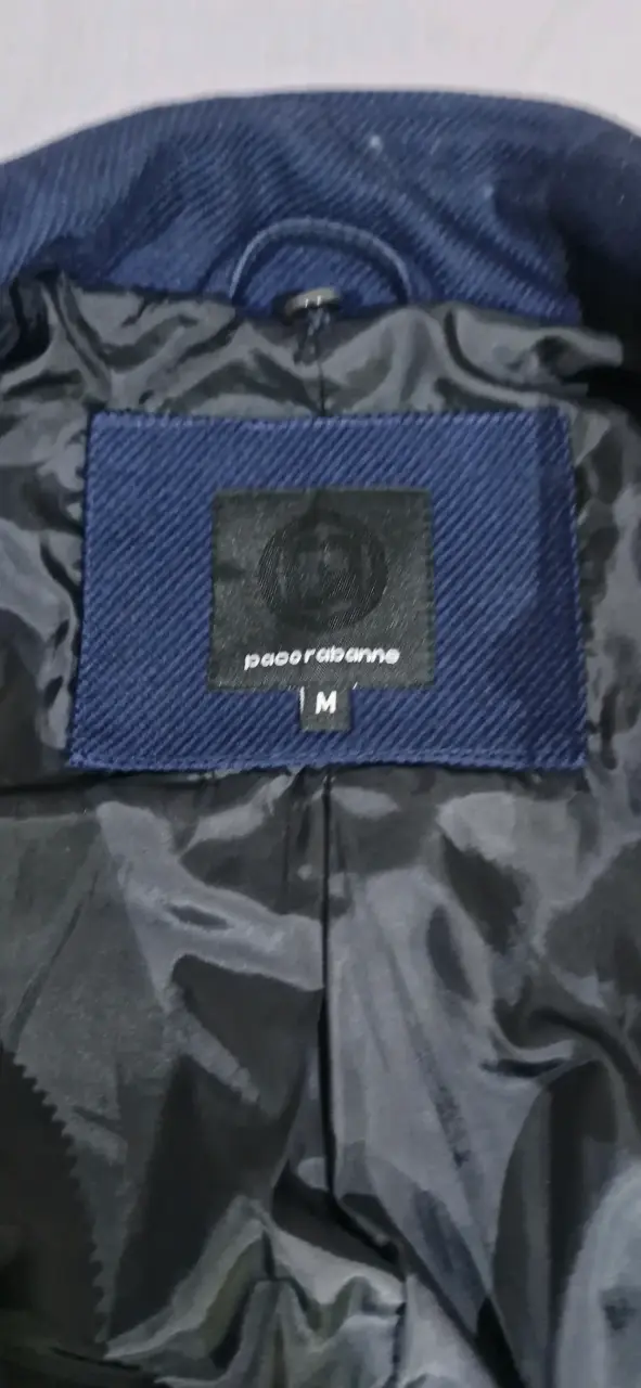 Abrigo azul elegante pacco rabane - 2