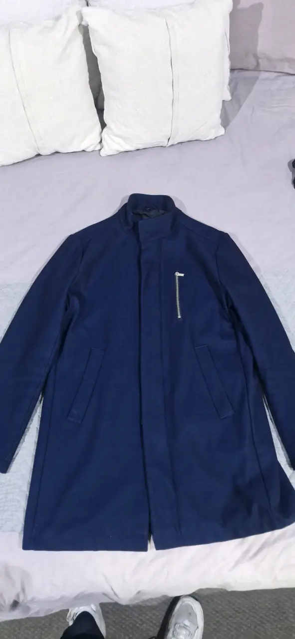 Abrigo azul elegante pacco rabane - 3