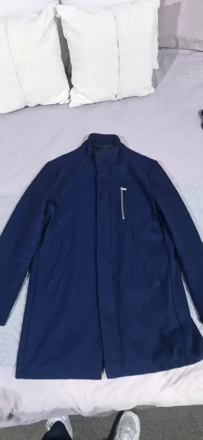 Abrigo azul elegante pacco rabane - miniatura 3